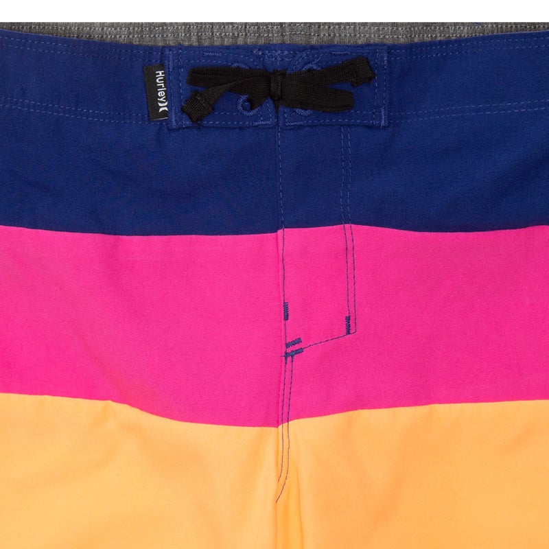 Hurley Boys' Big Classic Board Shorts, Blue/Pink/Orange, 10 - Image 2